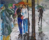La pluie rapproche les gens (Midi) - Personnages - People
