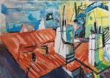 Sur les toits - Aquarelles