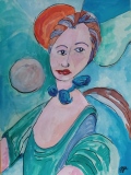La rêveuse - Aquarelles