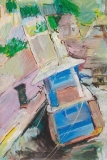 Chalutier au port - Aquarelles